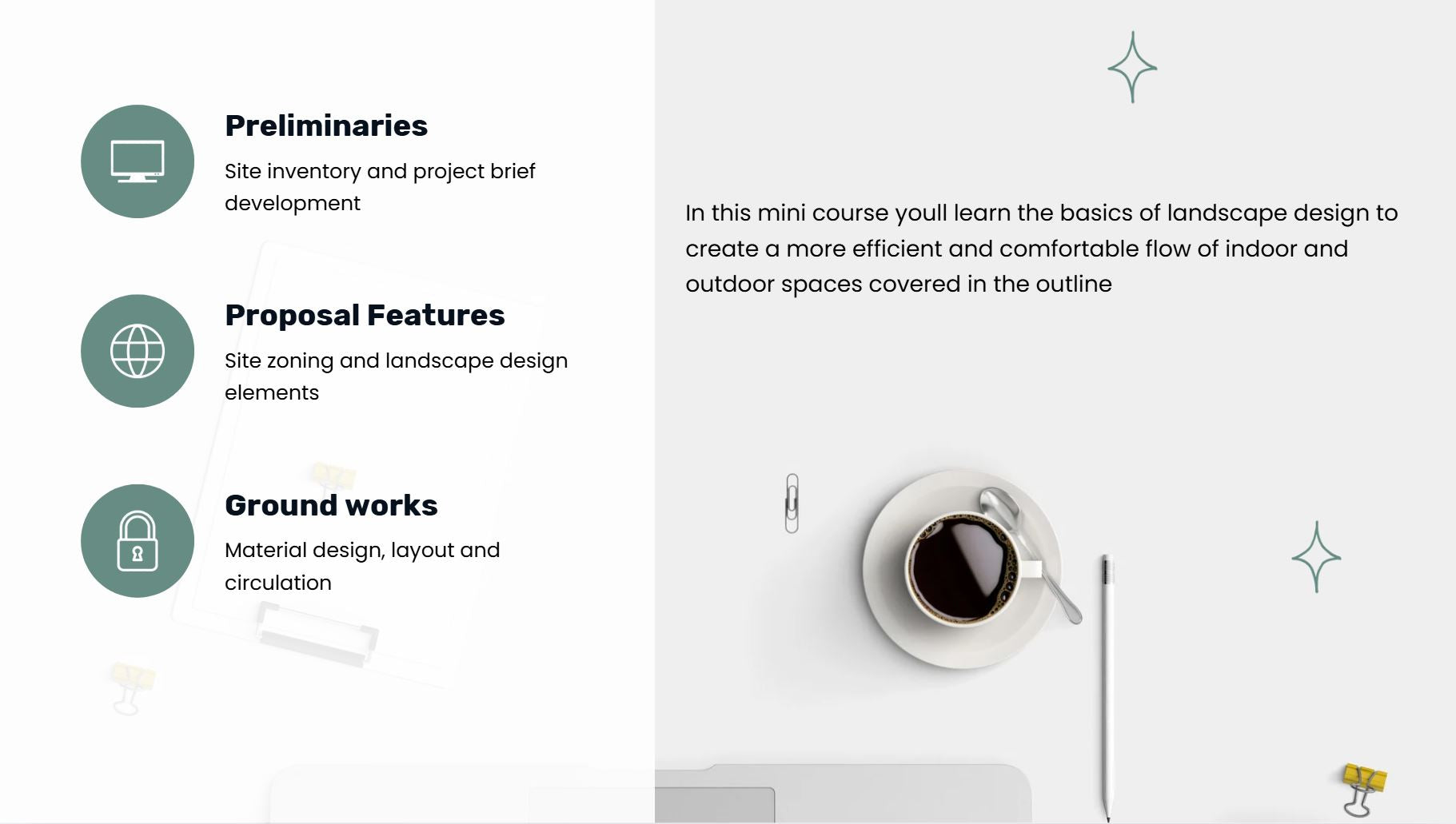 Landscape Design and Planning Mini Course (300 USD)